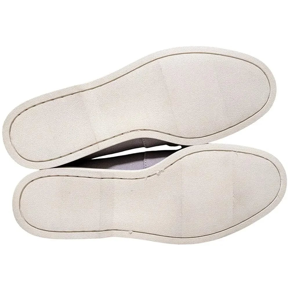 Club Room Men 2-Eye Casual Boat Shoes Elliot Size US 9.5M Grey Canvas